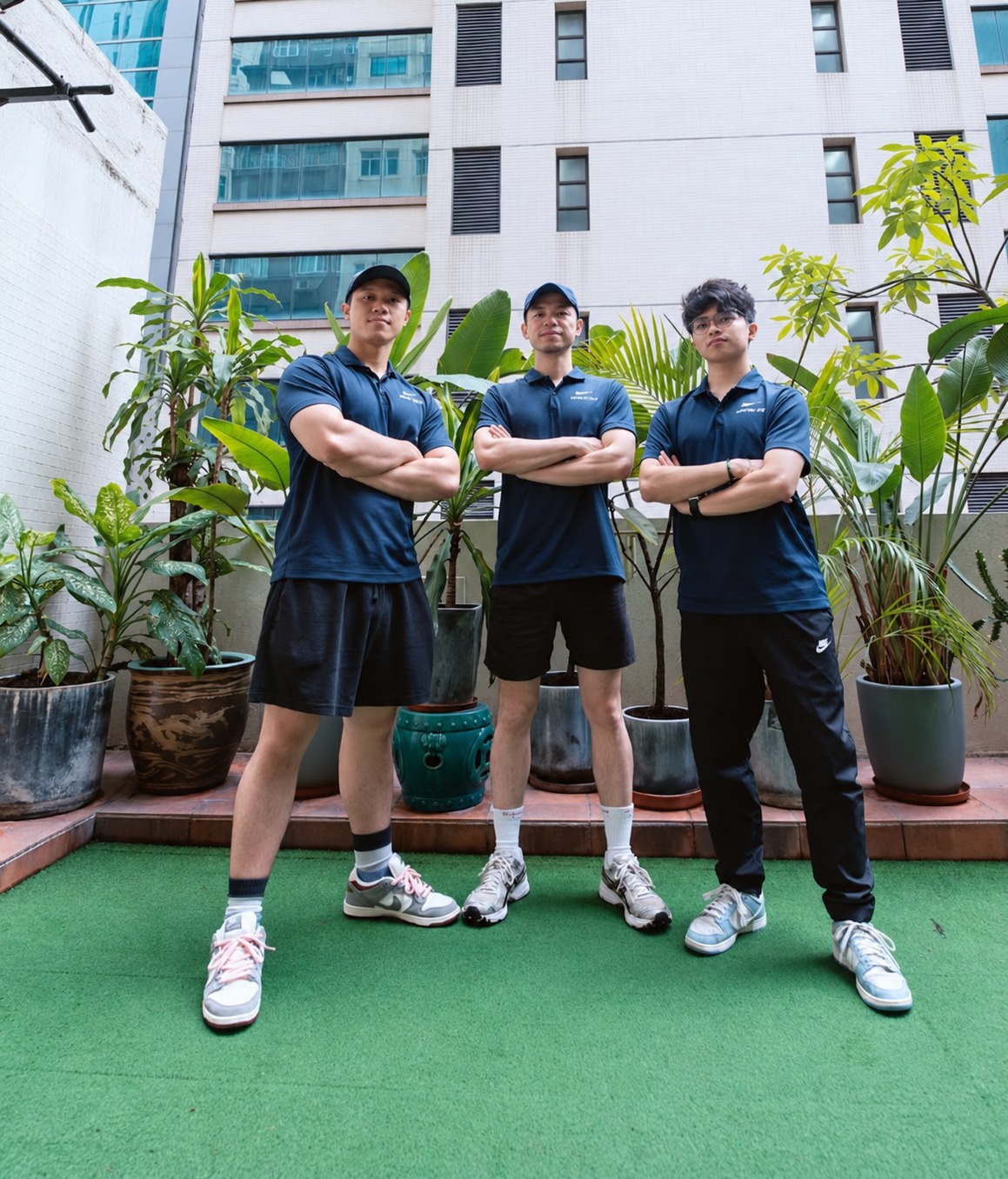 Shawn 與兩位 PROFLEX 核心團隊成員合照